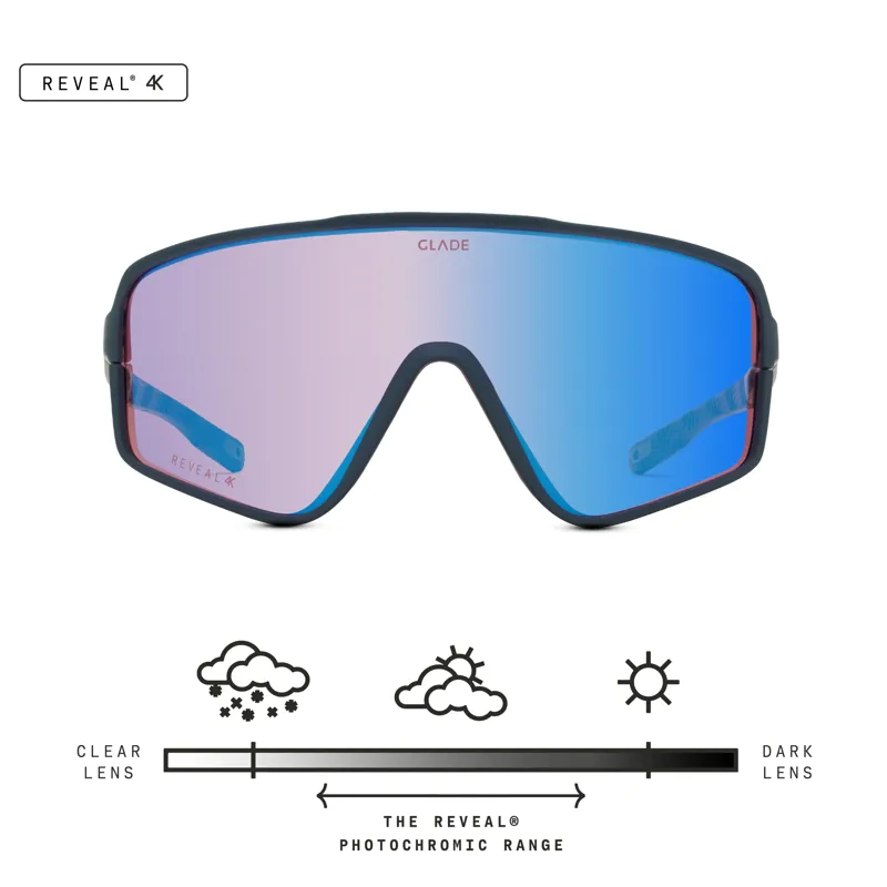Glade Ramble Matte Midnight Navy/Reveal 4K Terra Photochromic Blue Lens-5