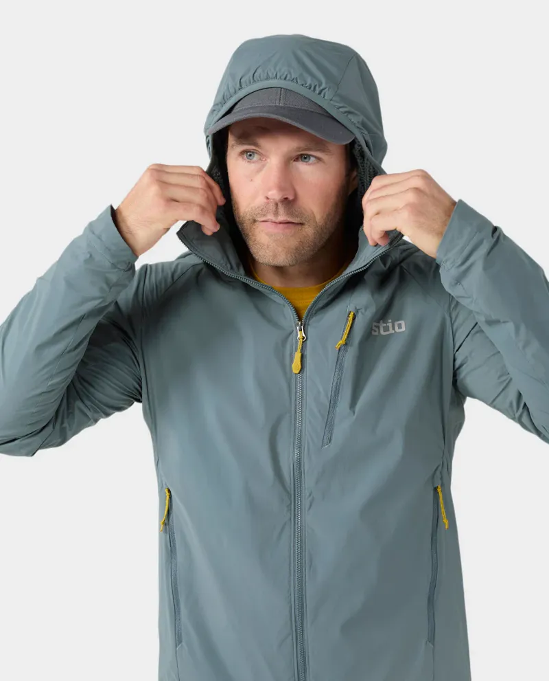 Stio Dawner Hooded Jacket in Stormy Weather-3