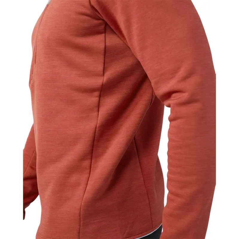 Stio Glide Power Stretch Half Zip in Redrock Heather-4