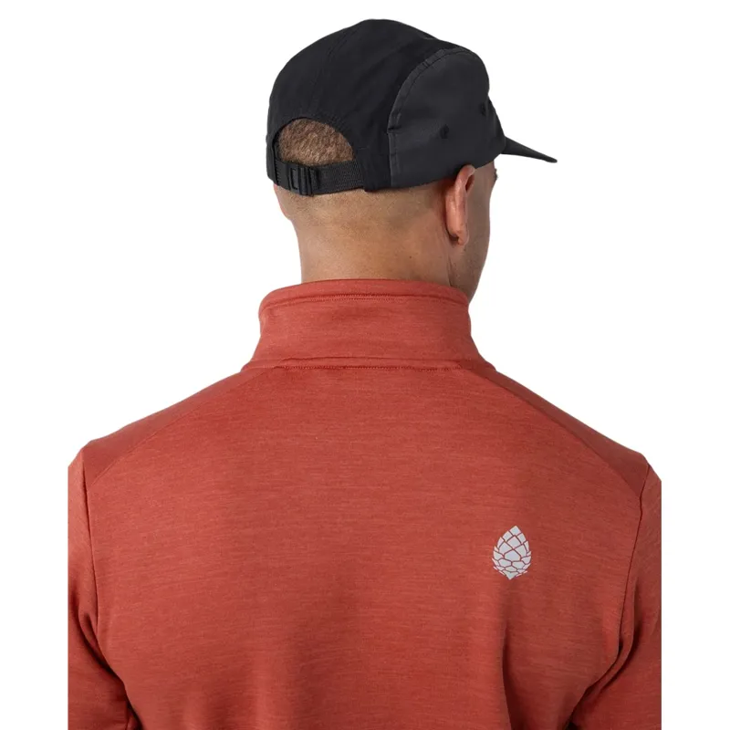 Stio Glide Power Stretch Half Zip in Redrock Heather-5