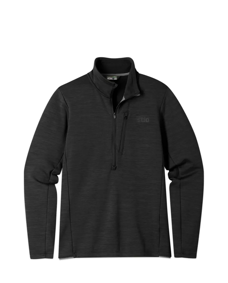 Stio Glide Power Stretch Half Zip Top in Abyss Heather