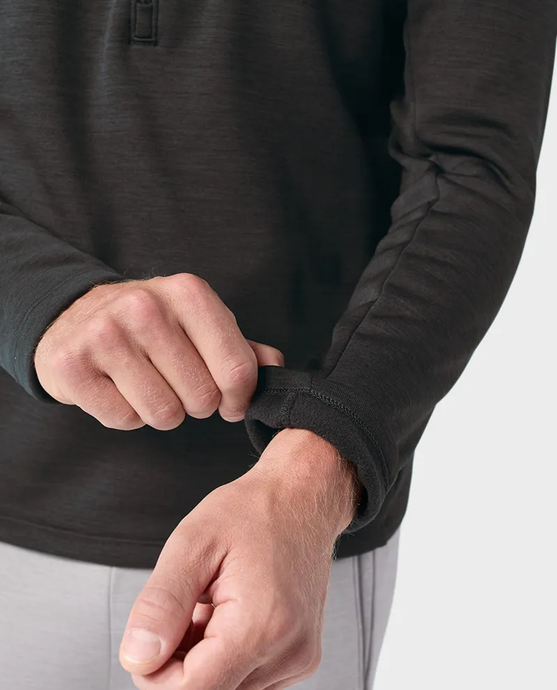 Stio Glide Power Stretch Half Zip Top in Abyss Heather-5