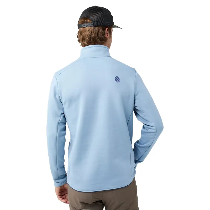 Stio Glide Power Stretch Half Zip in Blue Heron Heather-2