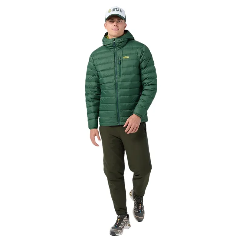 Stio Hometown Down Hooded Jacket in Forestline-1