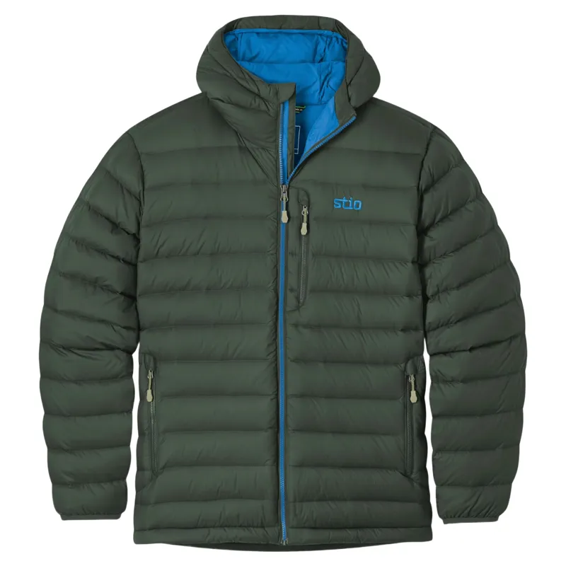 Stio Hometown Down Hooded Jacket in Rosin