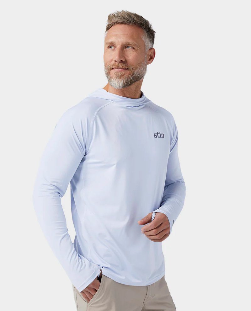 Stio Hylas Hooded Pullover in January Sky-1