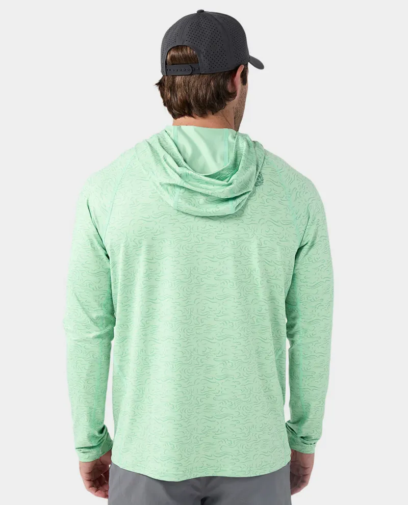 Stio Hylas Hooded Pullover in Picnic Clouds-4