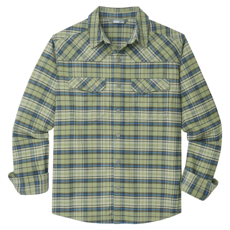 Stio Junction Midweight Flannel Shirt in Switchback Plaid