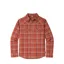 Stio Junction Midweight Flannel Shirt in Fired Brick Plaid