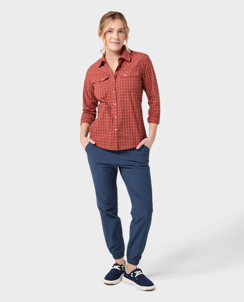 Stio Women's Pinedale Jogger in Mountain Shadow Heather-1