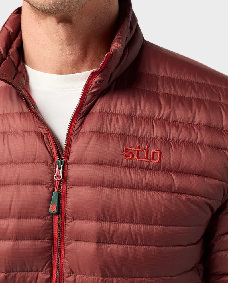 Stio Pinion Down Sweater in Fired Brick-3