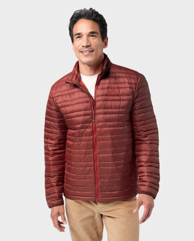 Stio Pinion Down Sweater in Fired Brick-5