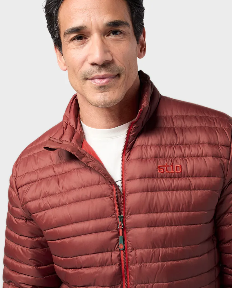 Stio Pinion Down Sweater in Fired Brick-6