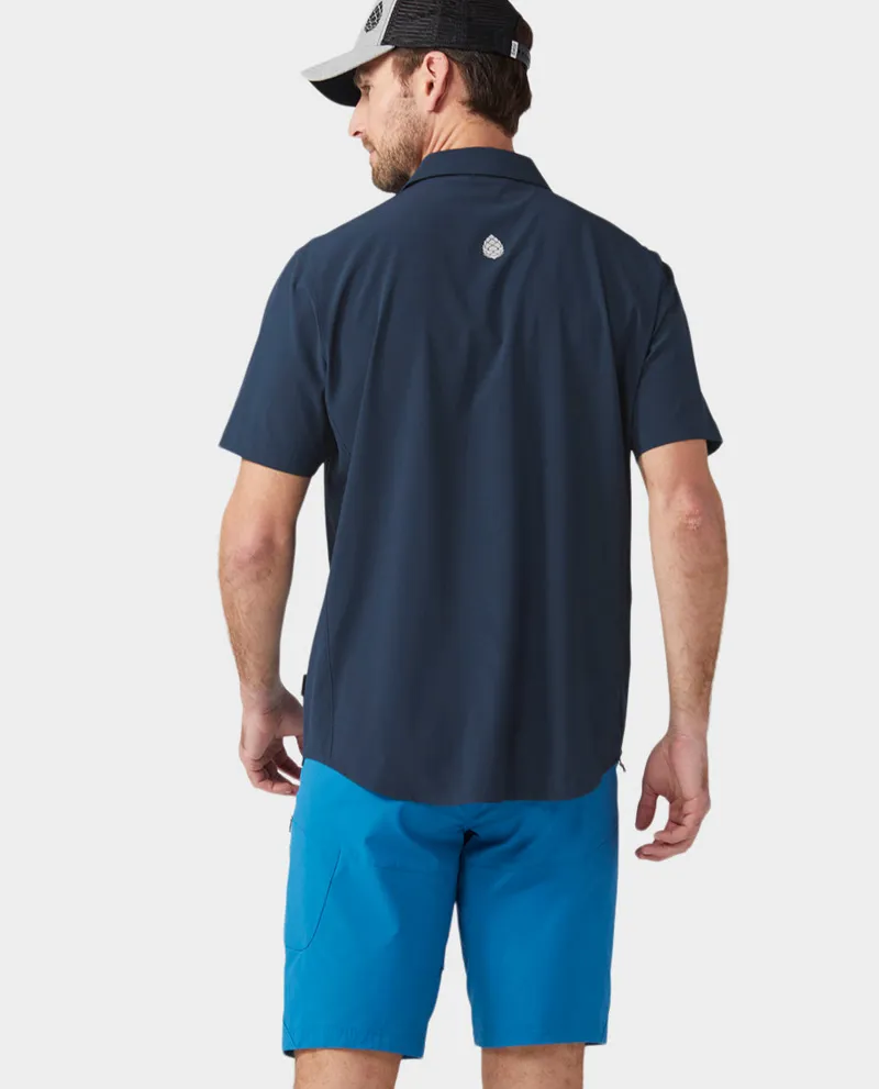Stio Shifter Short Sleeve Shirt in Mountain Shadow-3