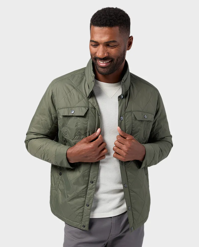 Stio Skycrest Insulated Snap Shirt in Deep Shade-2