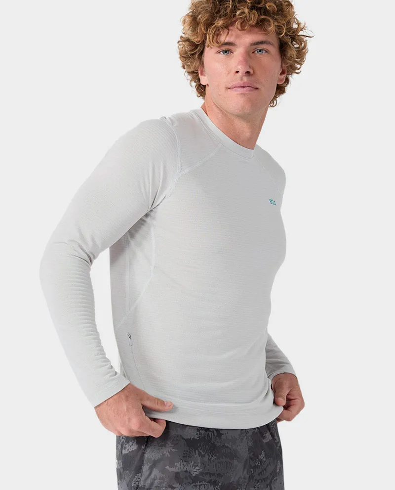 Stio Trax Power Grid Crew in Quiet Gray-2