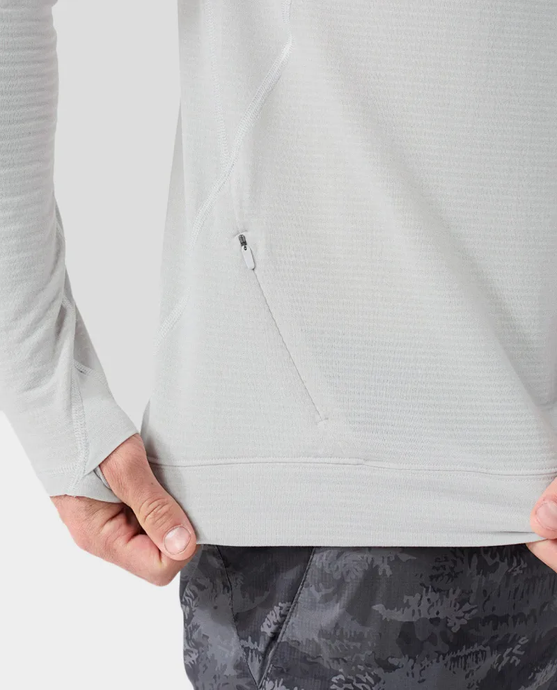 Stio Trax Power Grid Crew in Quiet Gray-3