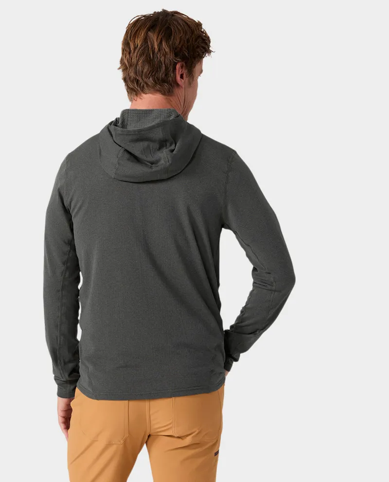 Stio Trax Power Grid Half Zip Hoodie in Raven-2