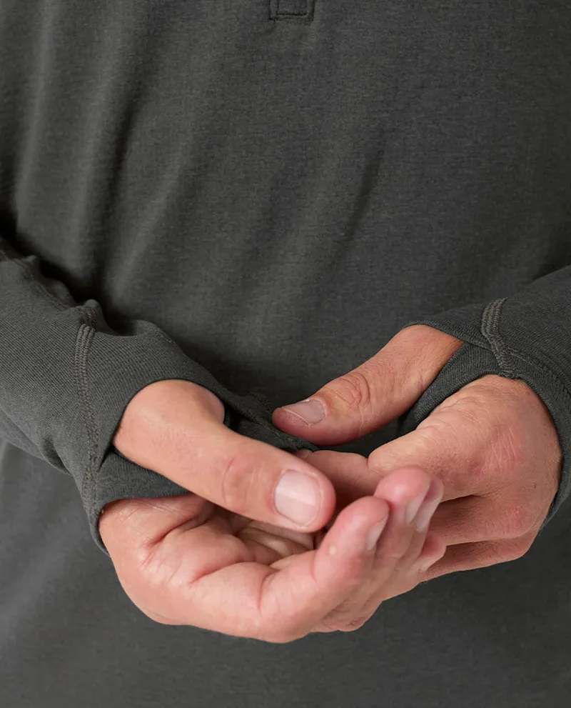 Stio Trax Power Grid Half Zip Hoodie in Raven-5