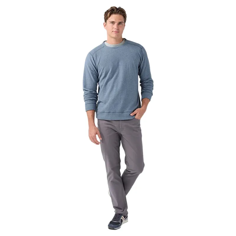 Stio Turpin Fleece Crew in Vintage Indigo Heather-4