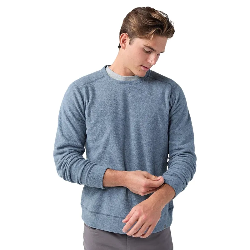 Stio Turpin Fleece Crew in Vintage Indigo Heather-1