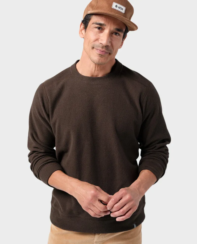 Stio Turpin Fleece Crew in Peppercorn-2