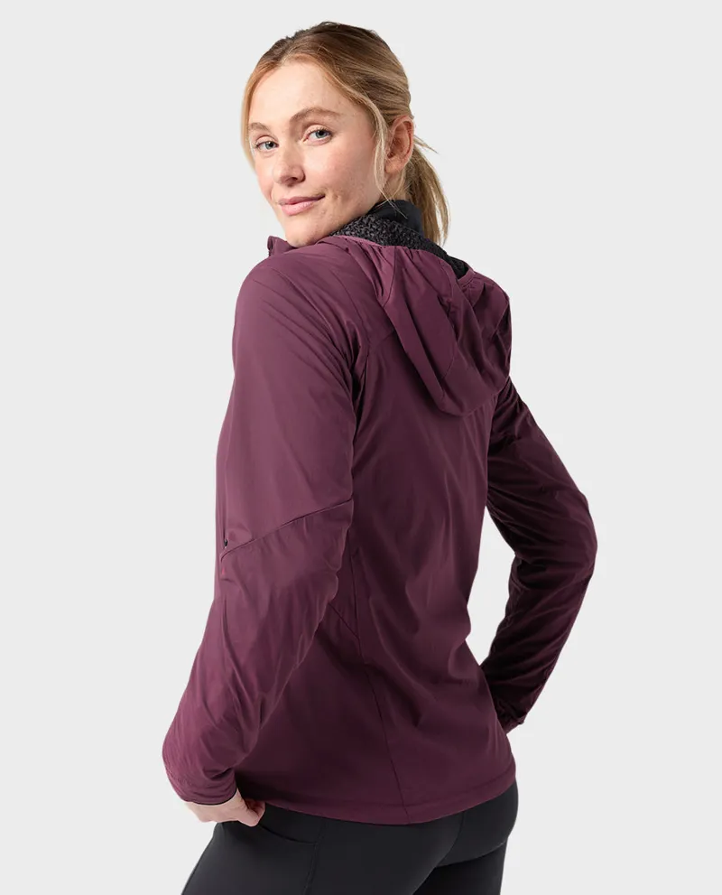 Stio Women's Dawner Hooded Jacket in Aubergine-3