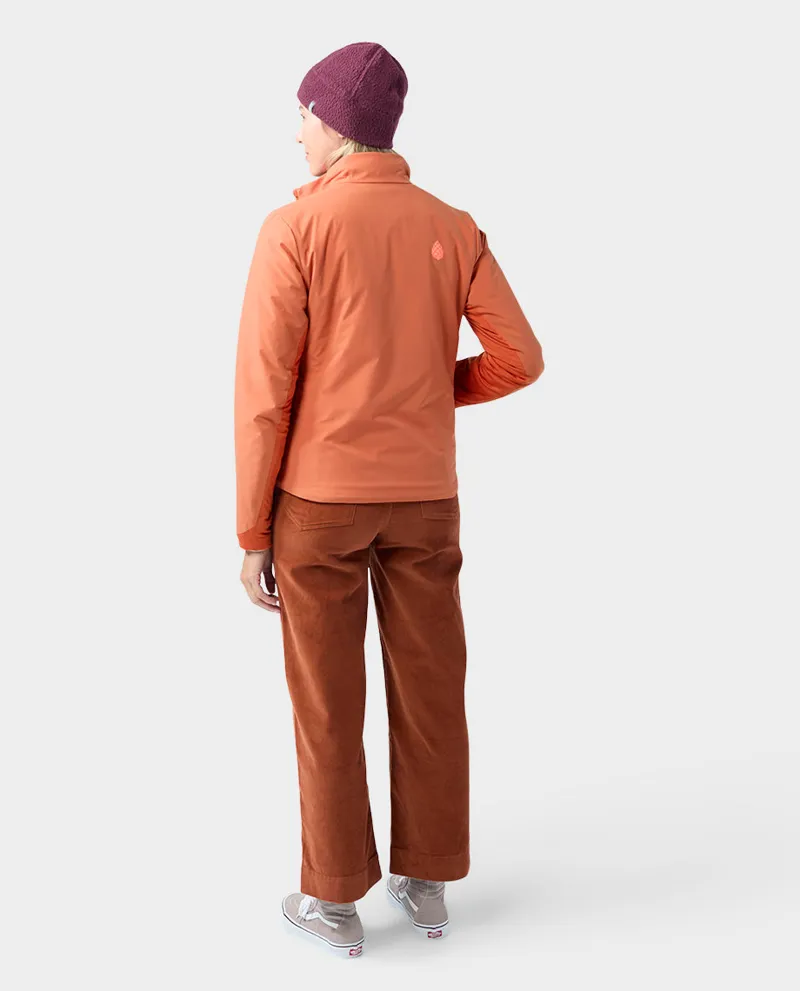 Stio Women's Fernos Insulated Hooded Jacket in Cedar Blush-3