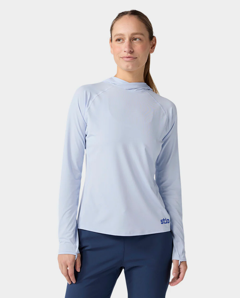 Stio Women's Hylas Hooded Pullover in January Sky-1