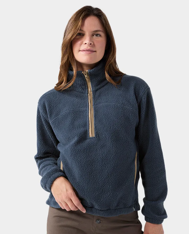 Stio Women's Rawlins Fleece Pullover in Mountain Shadow-2