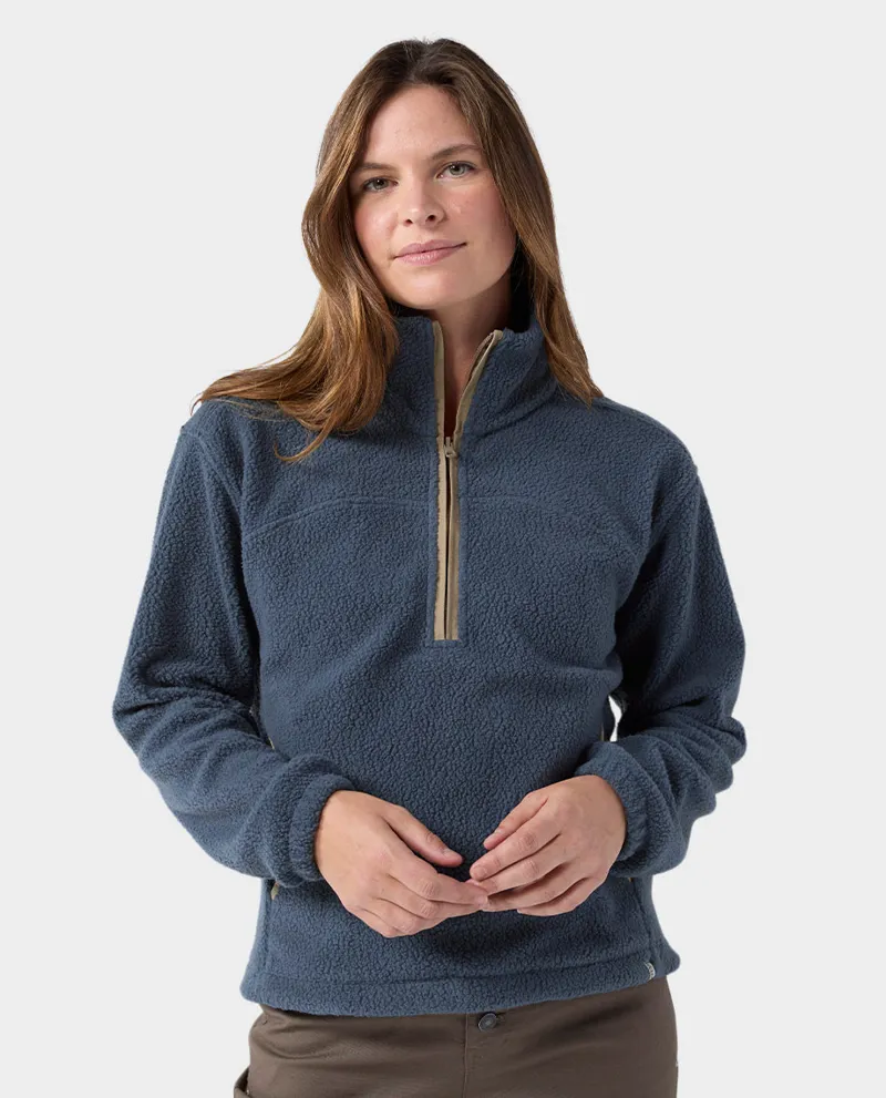 Stio Women's Rawlins Fleece Pullover in Mountain Shadow-3