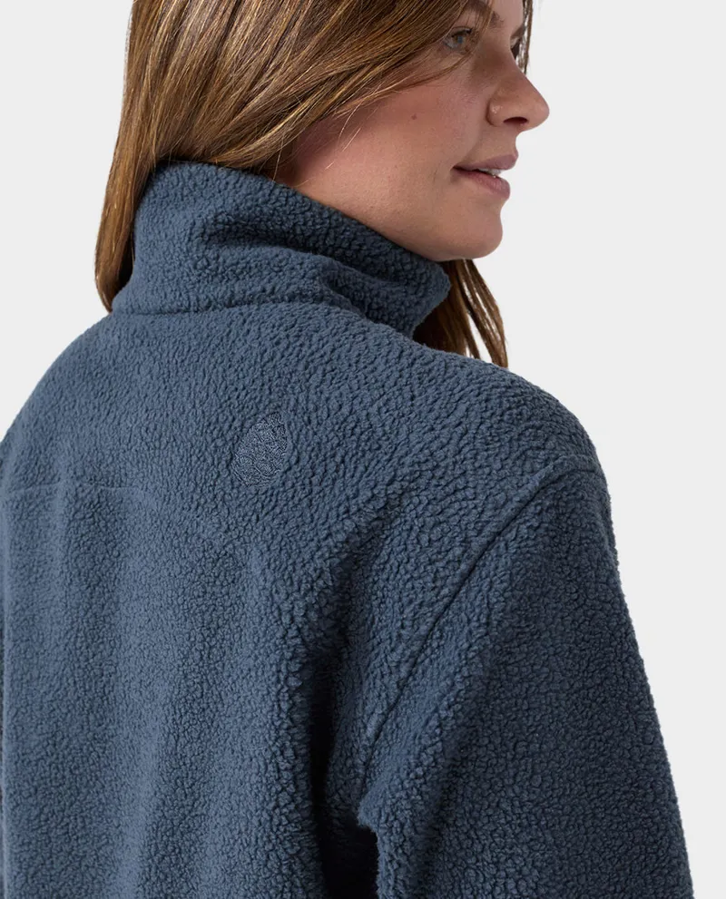 Stio Women's Rawlins Fleece Pullover in Mountain Shadow-4