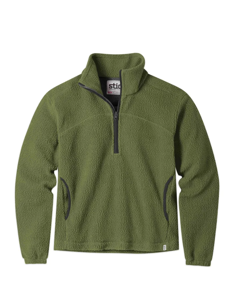Stio Women's Rawlins Fleece Pullover in Pine Forest