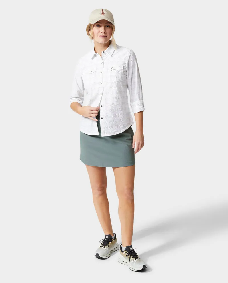 Stio Women's Vallis Skirt in Stormy Weather-3