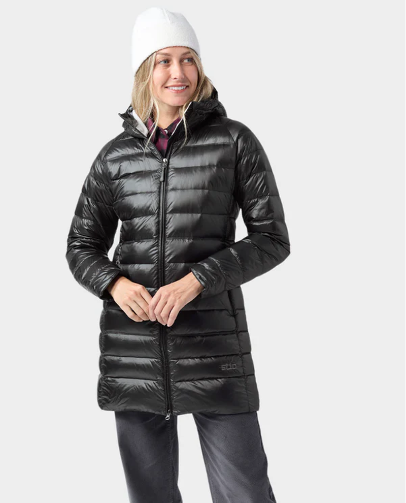 Stio Women's Hometown Down Parka in Abyss/Magnet-1