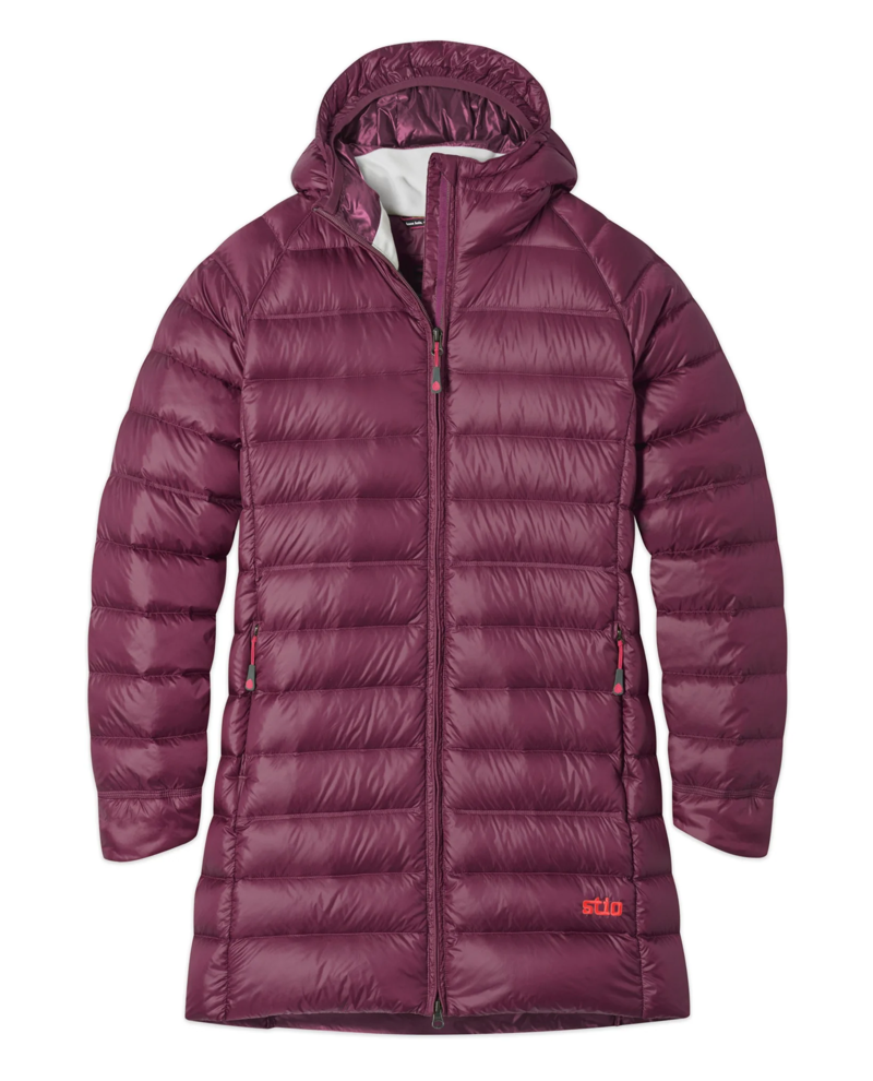 Stio Women's Hometown Down Parka in Aubergine