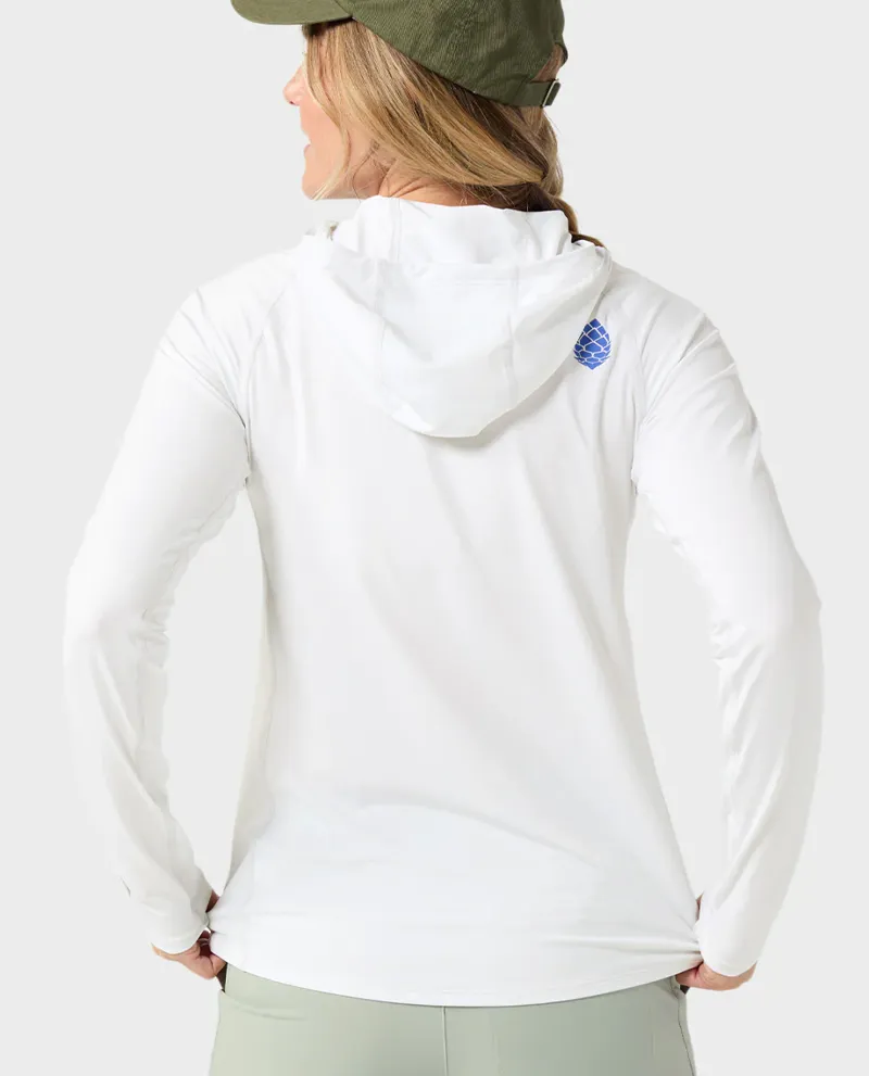 Stio Women's Hylas Hooded Pullover in Morning Frost-6