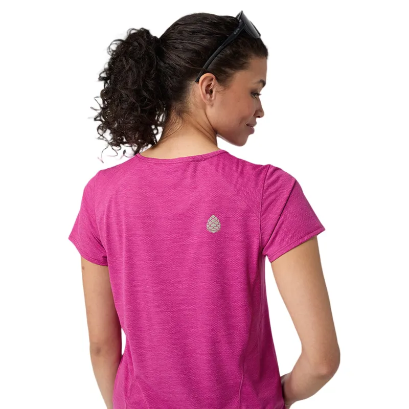 Stio Women's Lucent Tee SS in Bold Bloom Heather-3