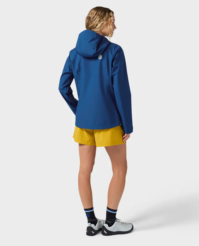 Stio Women's Modis Hooded Jacket in Navy Peony-2