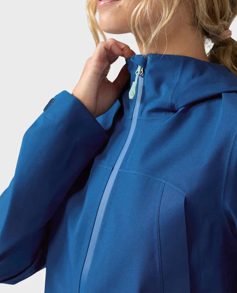 Stio Women's Modis Hooded Jacket in Navy Peony-4