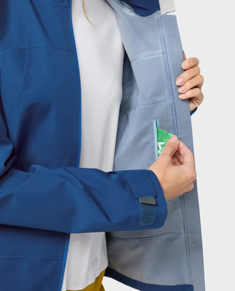 Stio Women's Modis Hooded Jacket in Navy Peony-7