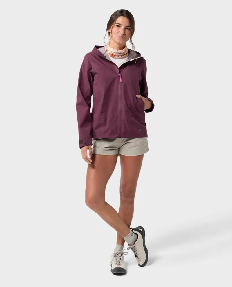 Stio Women's Modis Hooded Jacket in Aubergine-2