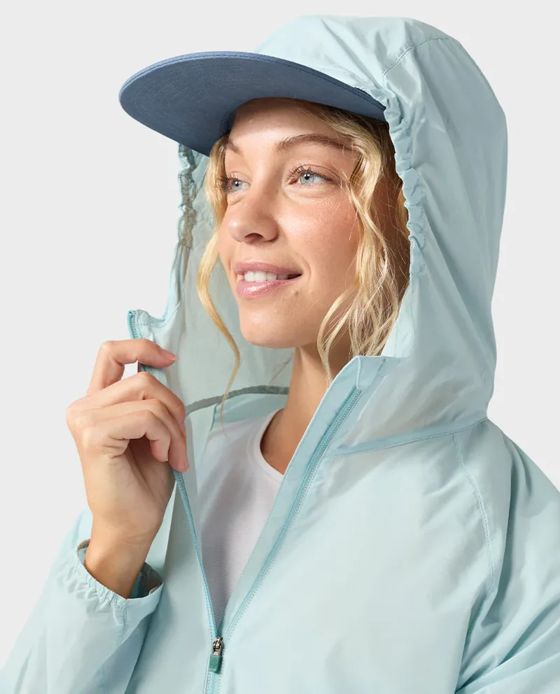 Stio Women's Second Light Windshell in Windchill-5