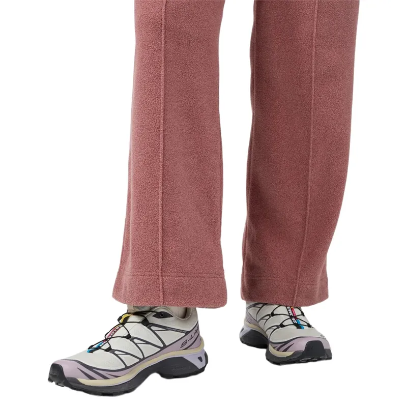 Stio Women's Turpin Fleece Wide Leg Pant in Sierra Mauve Heather-4