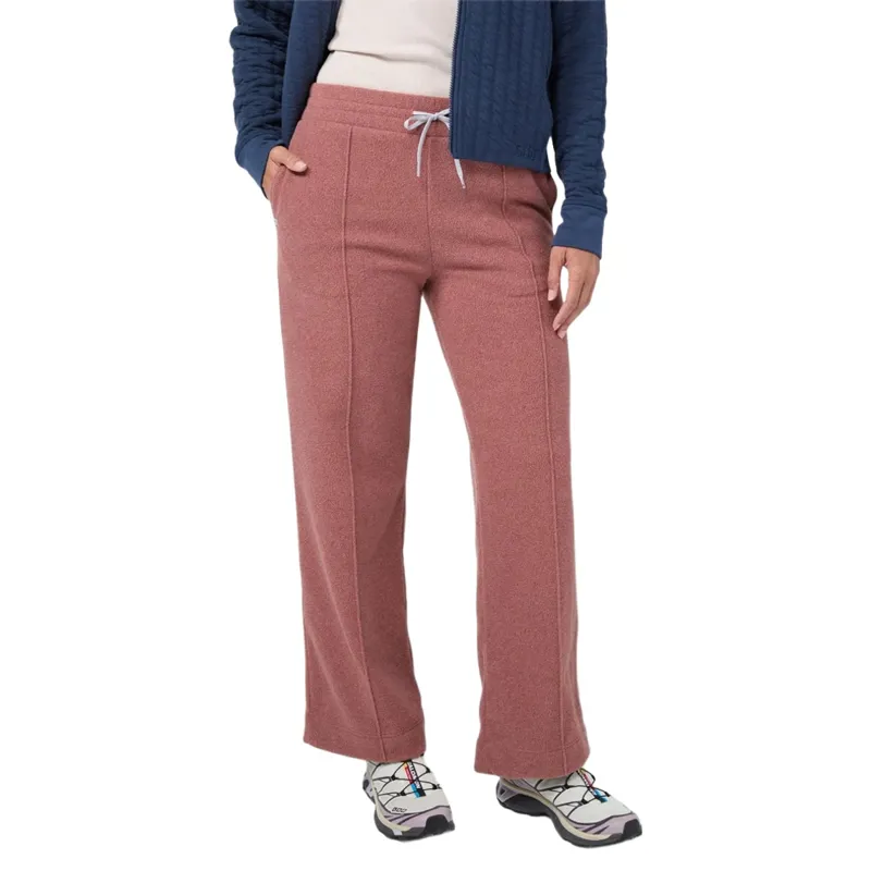 Stio Women's Turpin Fleece Wide Leg Pant in Sierra Mauve Heather-2