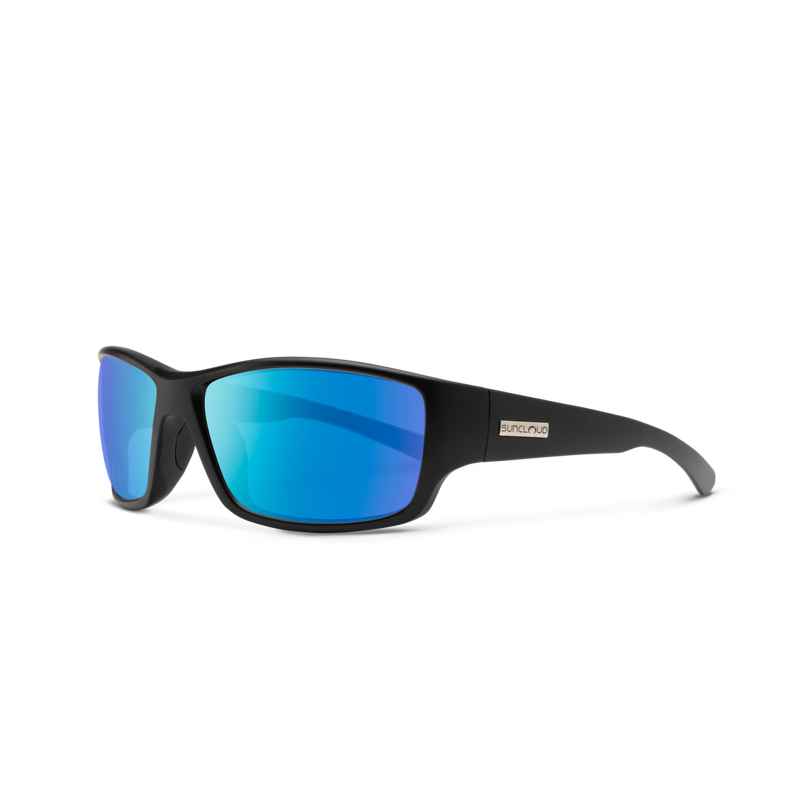 Suncloud Hull in Matte Black w/Polarized Blue Mirror Lens