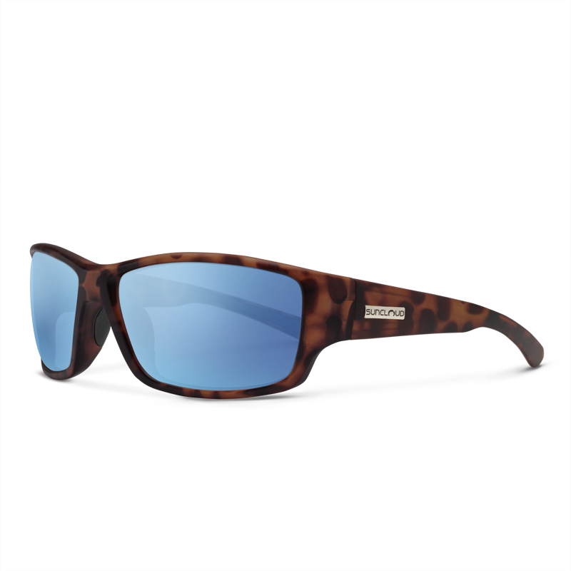 Suncloud Hull in Matte Tortoise w/Polarized Aqua Mirror Lens