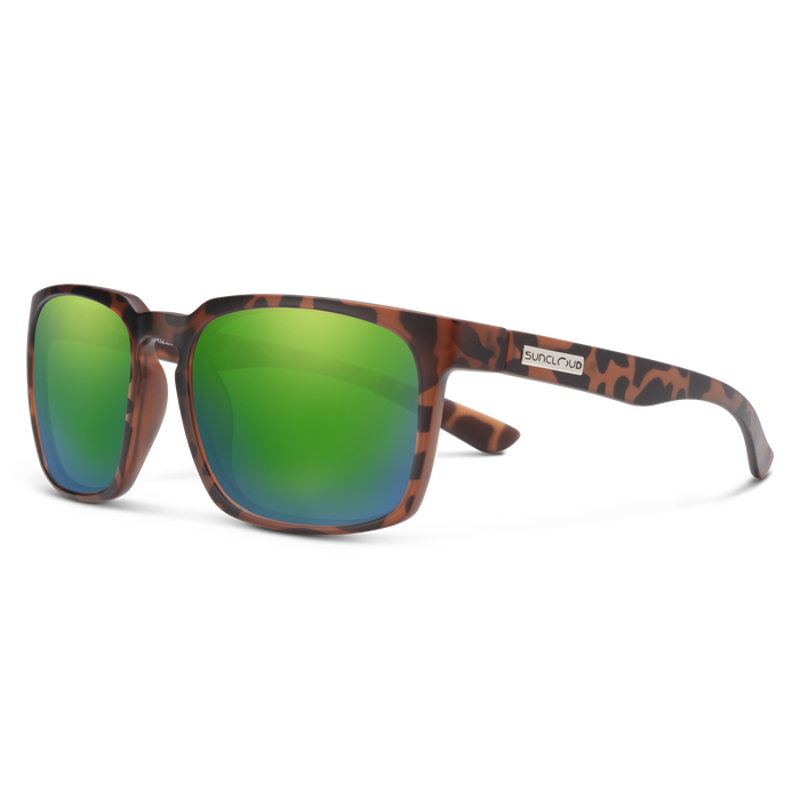 Suncloud Hundo in Tortoise w/Polarized Aqua Mirror Lens