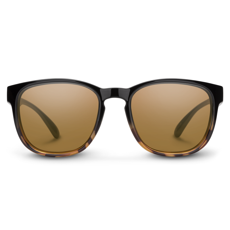 Suncloud Loveseat Sunglasses Black Tortoise Fade/Polarized Brown Lens-1