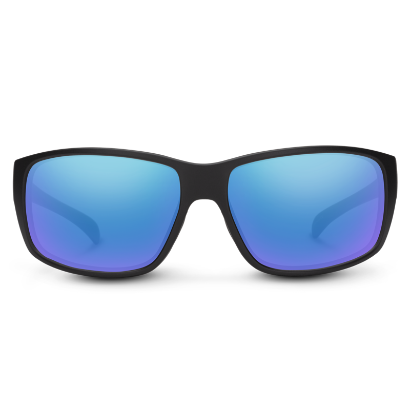 Suncloud Milestone in Matte Black w/Polarized Blue Mirror Lens -1